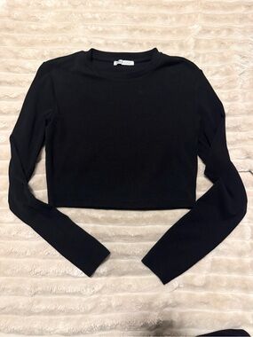 Zara crop long sleeve